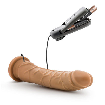 Dr. Skin 8.5 Vibrating Realistic Cock W/suction Cup Mocha"