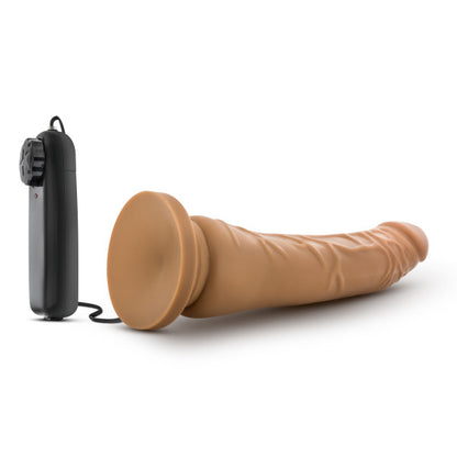 Dr. Skin 8.5 Vibrating Realistic Cock W/suction Cup Mocha"