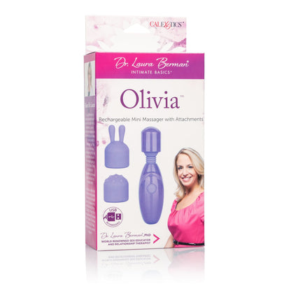 Dr Laura Berman Olivia Rechargeable Mini Massager W/ Attachments