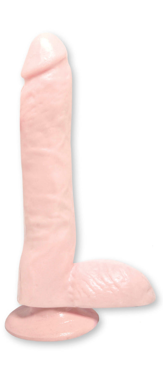 Basix Rubber Works 9in Dong W/suction Cup Flesh
