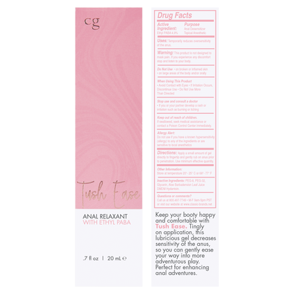 Cgc Tush Ease Anal Relaxant .7 Fl Oz