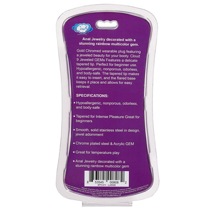 Cloud 9 Gems Anal Plug Large