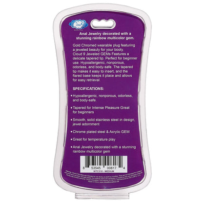 Cloud 9 Gems Gold Anal Plug