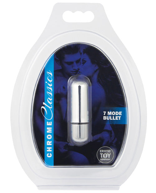 Erotic Toy Company Chrome Classics Bullet - 7 Speed Silver