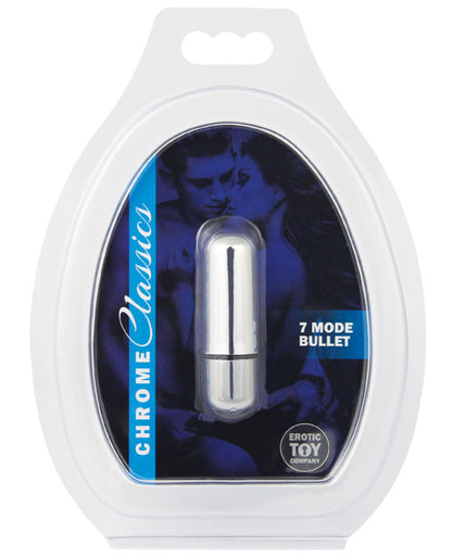 Erotic Toy Company Chrome Classics Bullet - 7 Speed Silver