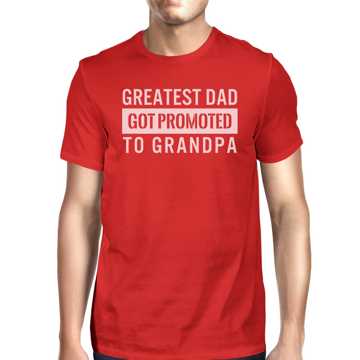 Got Promoted To Grandpa Men's Funny Grandpa Shirt For Fathers Day