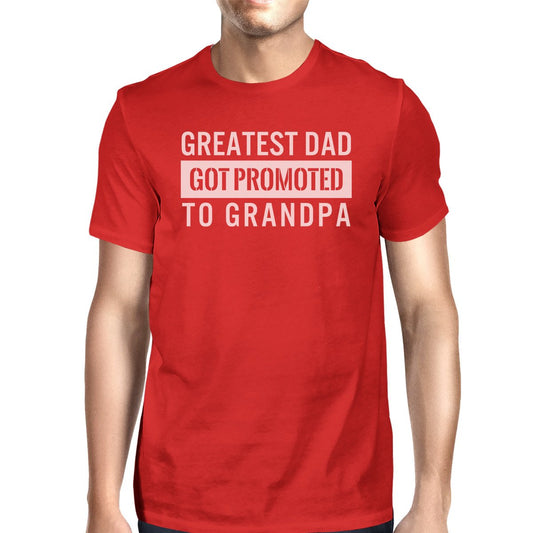 Got Promoted To Grandpa Men's Funny Grandpa Shirt For Fathers Day