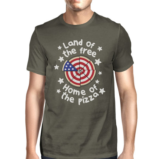 Home Of The Pizza Funny 4th Of July Muscle Tee For Men Gift For Him