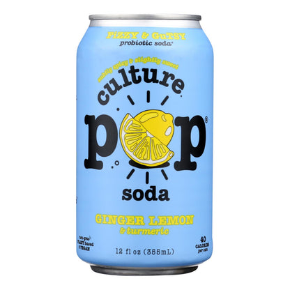 Culture Pop Soda - Soda Ginger Lemon - Case Of 6-4/12 Fz