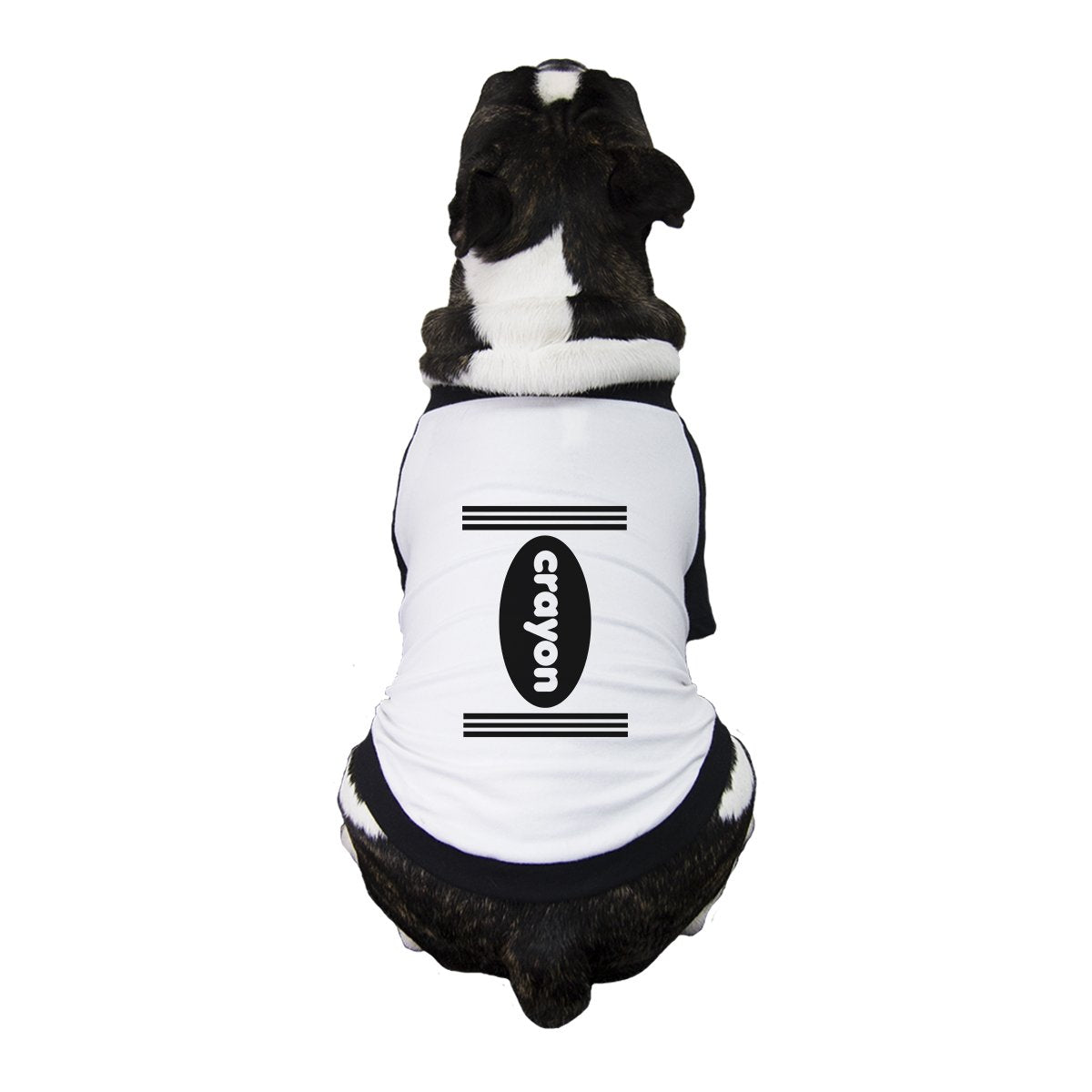 Crayon Pets Black And White BaseBall Shirt