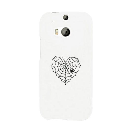 Heart Spider Web White Phone Case