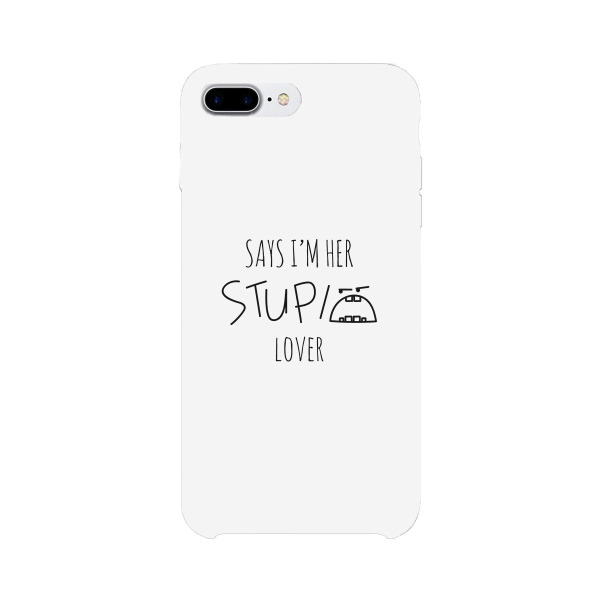 Her Stupid Lover-Left White Phone Case