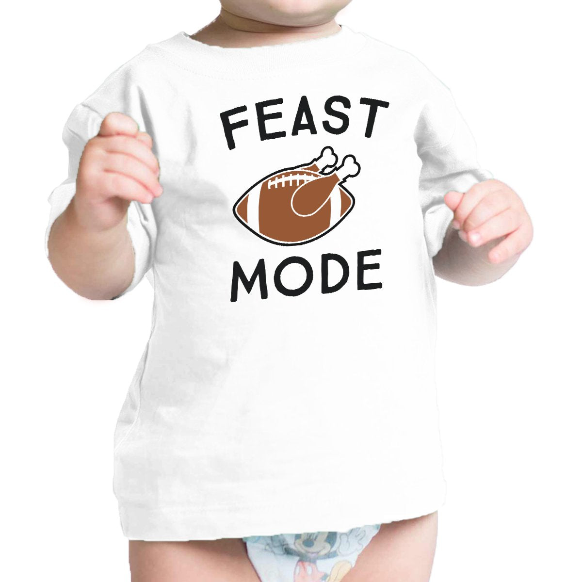 Feast Mode Baby White Shirt