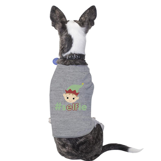 Hashtag Selfie Elf Pets Grey Shirt