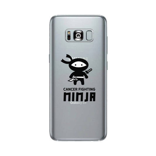 Cancer Fighting Ninja Clear Phone Case