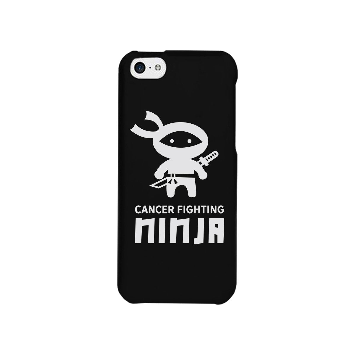Cancer Fighting Ninja Black Phone Case