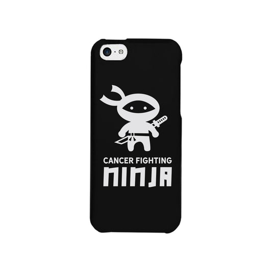 Cancer Fighting Ninja Black Phone Case