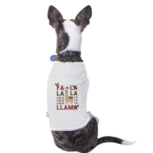 Falala Llama Pet Shirt for Small Dogs Funny Dog Lover X-mas Gifts