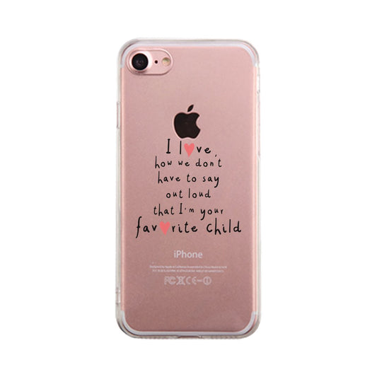 Favorite Daughter Clear Case Humorous Mothers Day Gifts For Moms