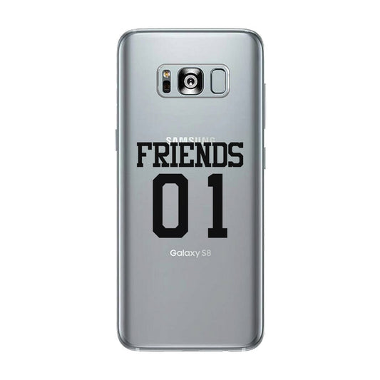 Friend01-RIGHT Clear Case Funny BFF Matching Gift Phone Case Slim