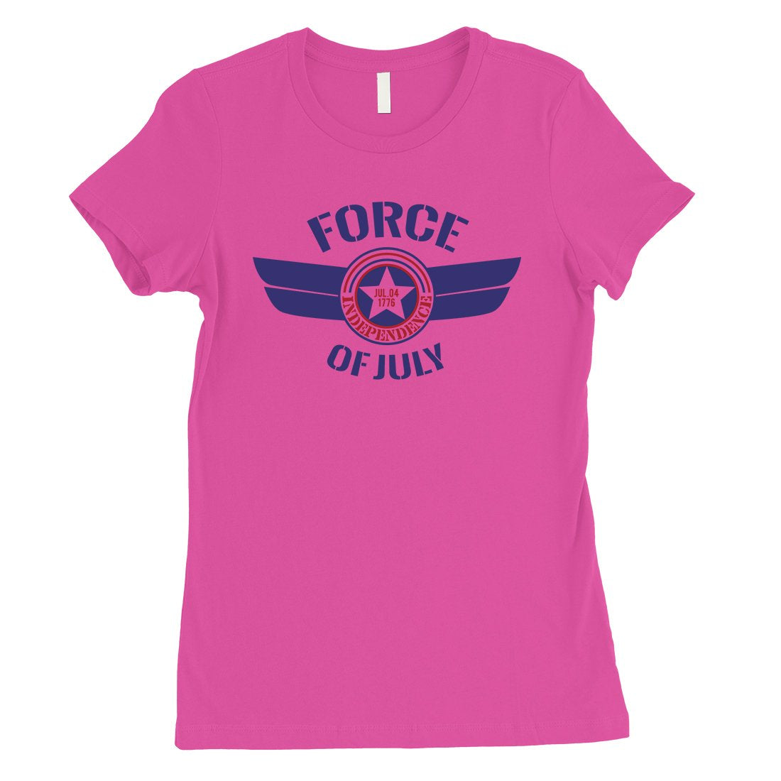 Force Of July Womens Graphic T-Shirt Cute 4th of July Outfit Gifts