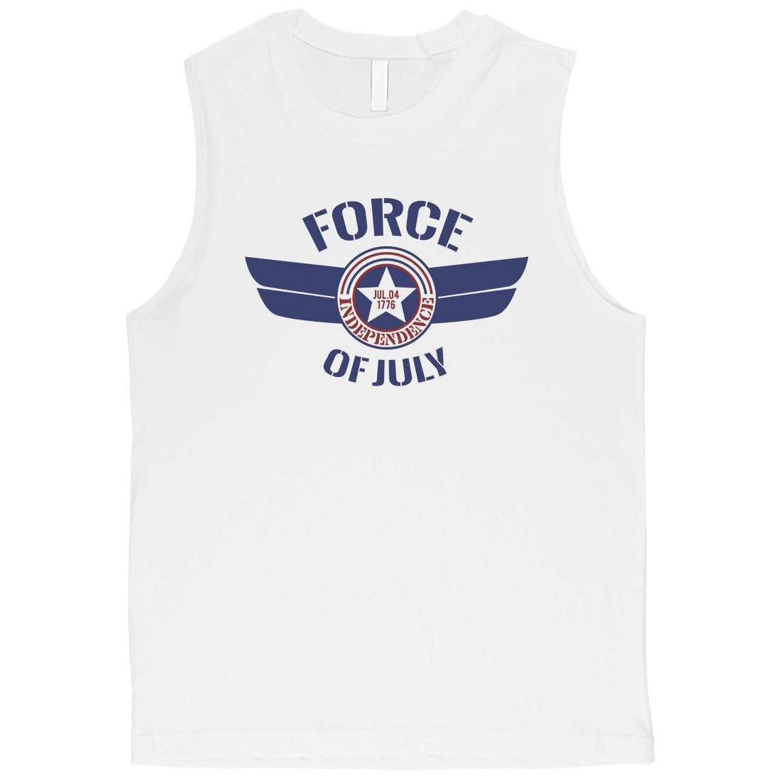 Force Of July Mens US Army Muscle Tee Workout Gift For 4th of July