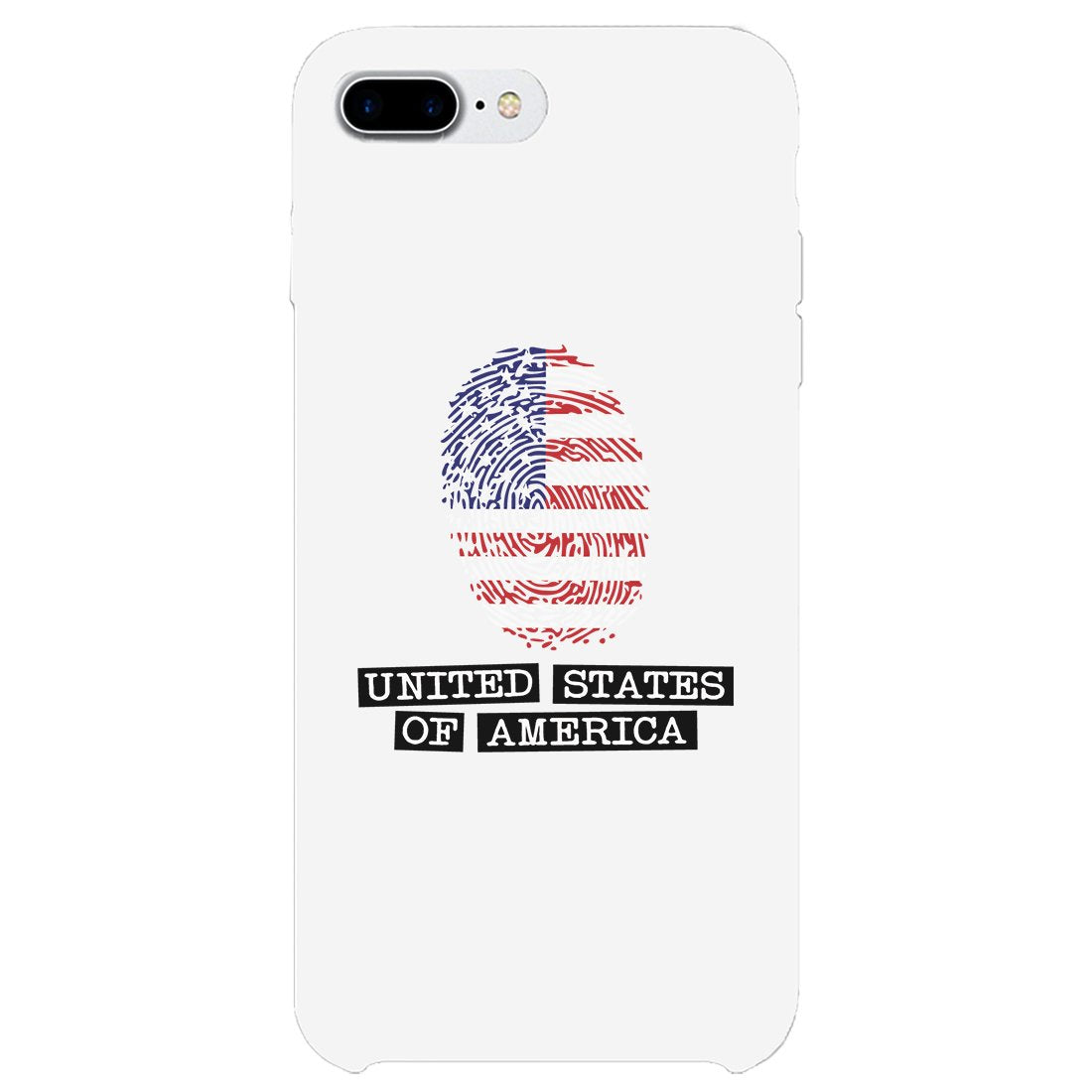 Fingerprint USA Flag Phone Case 4th of July Graphic Phone Cover