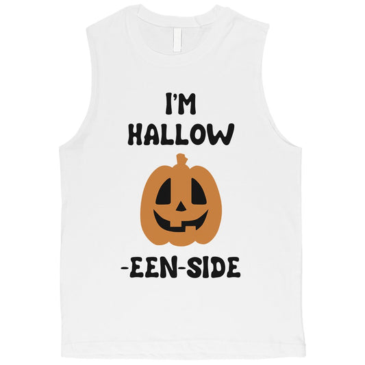 Hollow Inside Pumpkin Mens Muscle Shirt