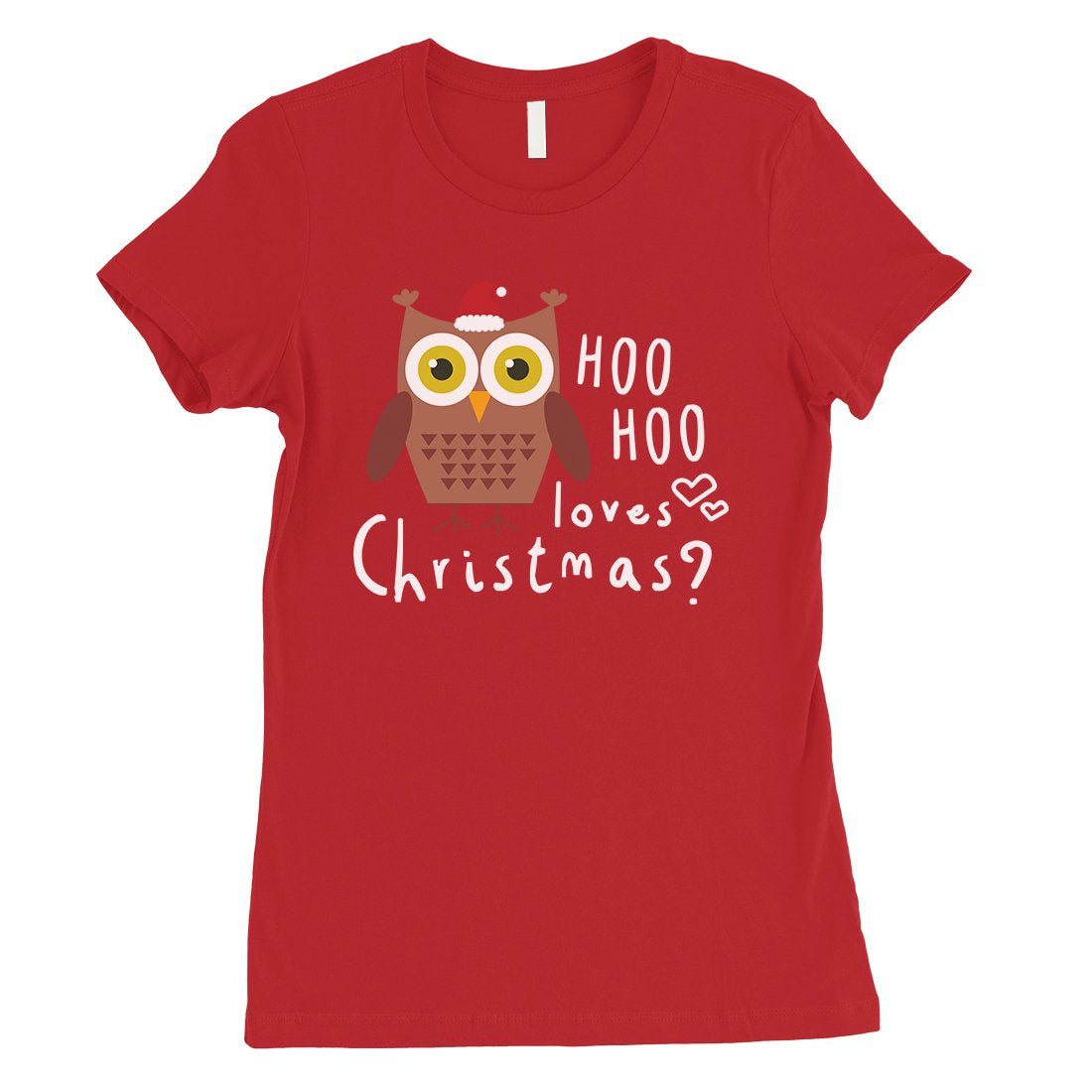 Hoo Christmas Owl Womens T-Shirt