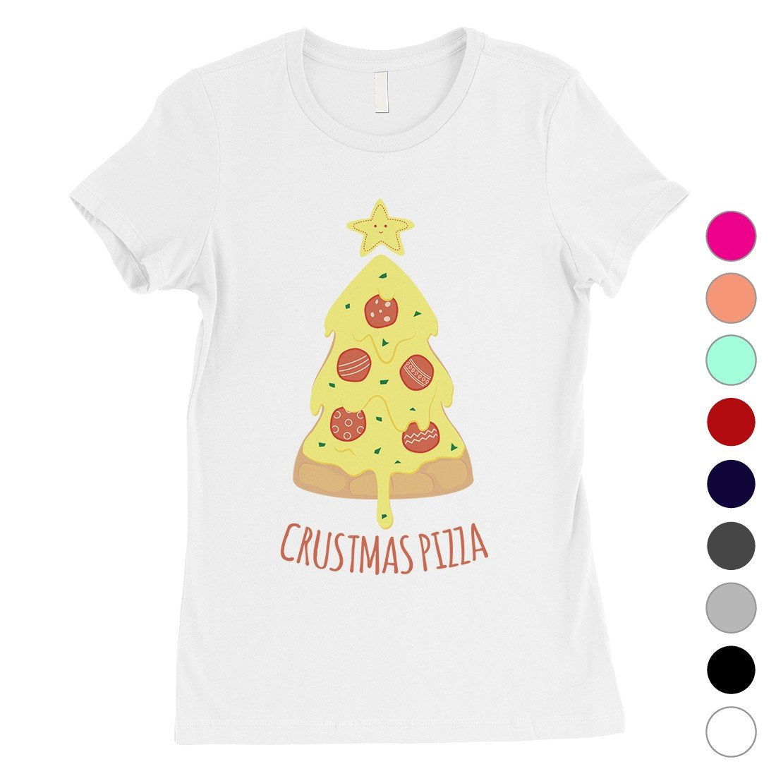 Crustmas Pizza Womens T-Shirt