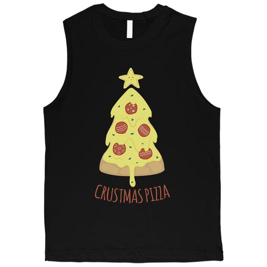 Crustmas Pizza Mens Muscle Shirt