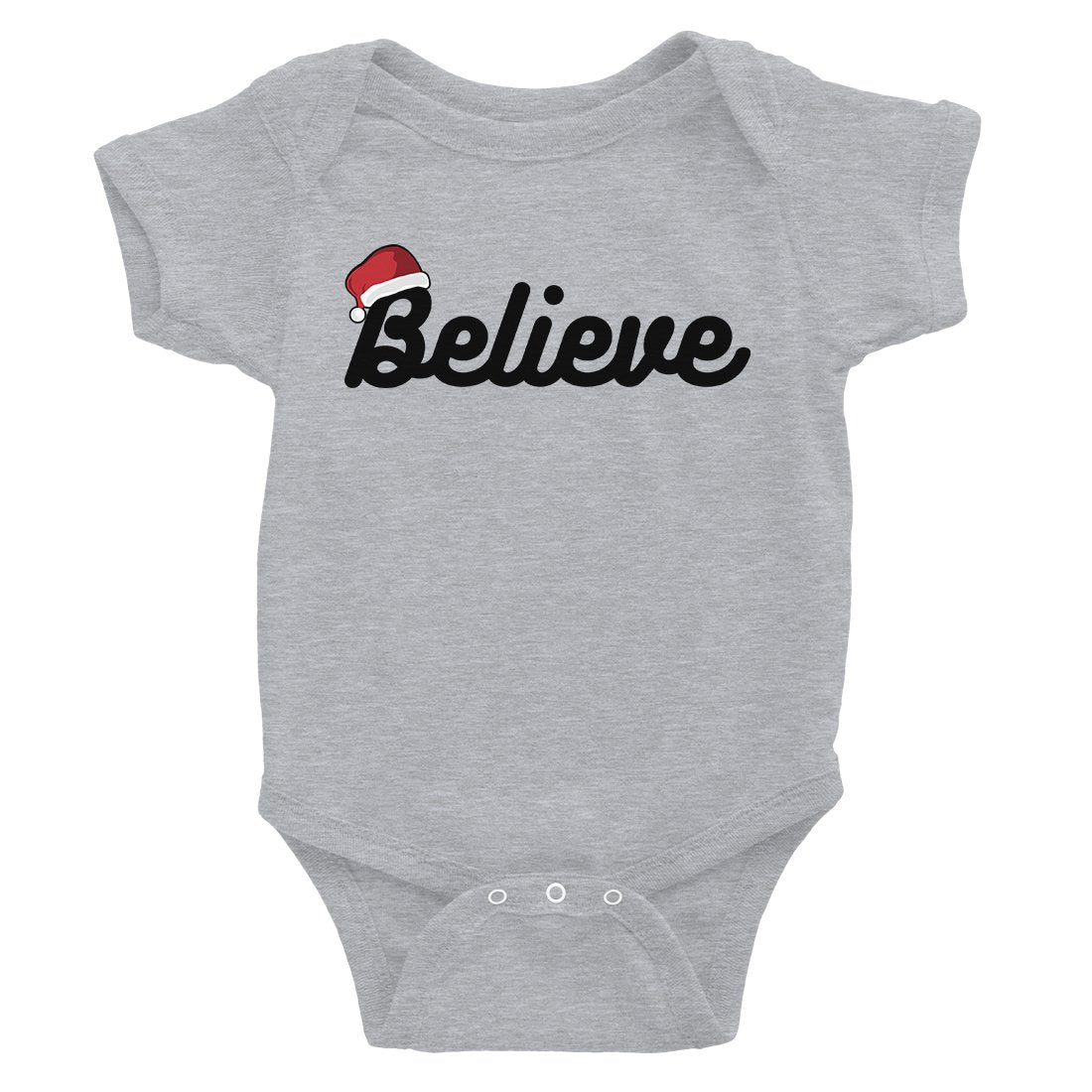 Believe Santa Hat Baby Bodysuit Gift