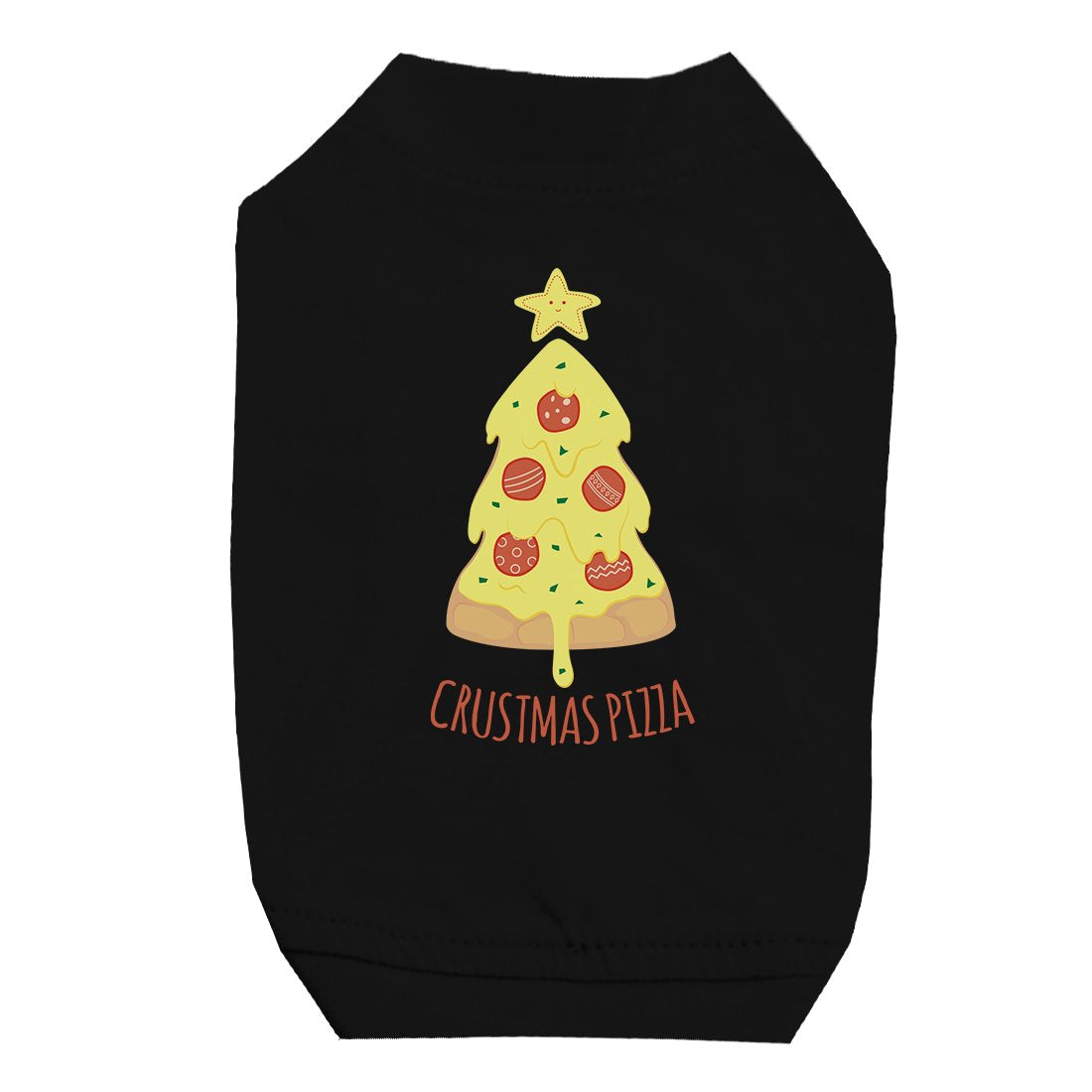 Crustmas Pizza Pet Shirt for Small Dogs