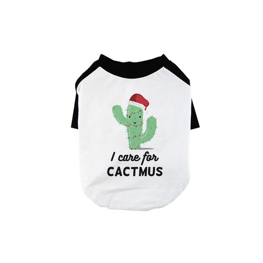Care For Cactmus Pet Baseball Shirt for Small Dogs