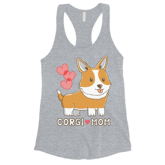 Corgi Mom Womens Tank Top Cute Anniversary Gift For Corgi Moms