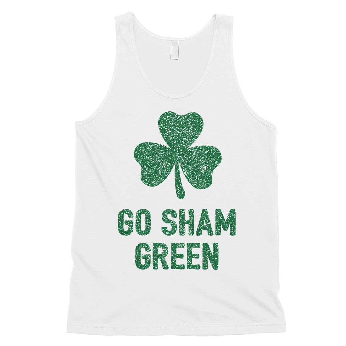 Go Sham Green Mens Funny St Paddy's Day Tank Top For Gym Workout