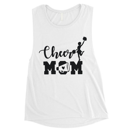 Cheer Mom Womens Muscle Tank Top Mother's Day Gift From Daughter
