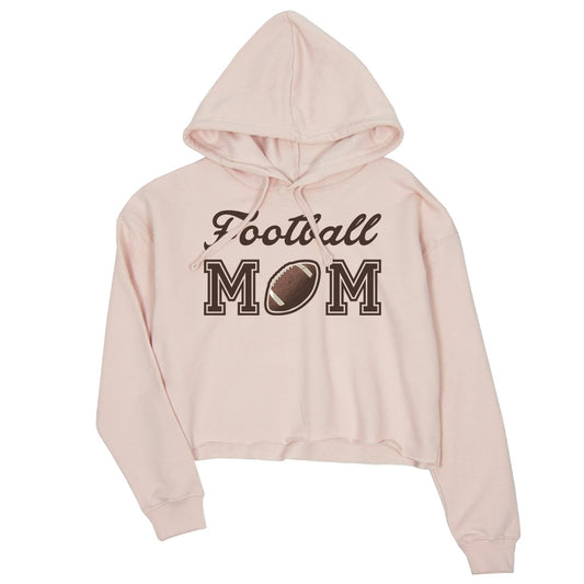 Football Mom Womens Winter Hooded Sweatshirt Mom Christmas Gift