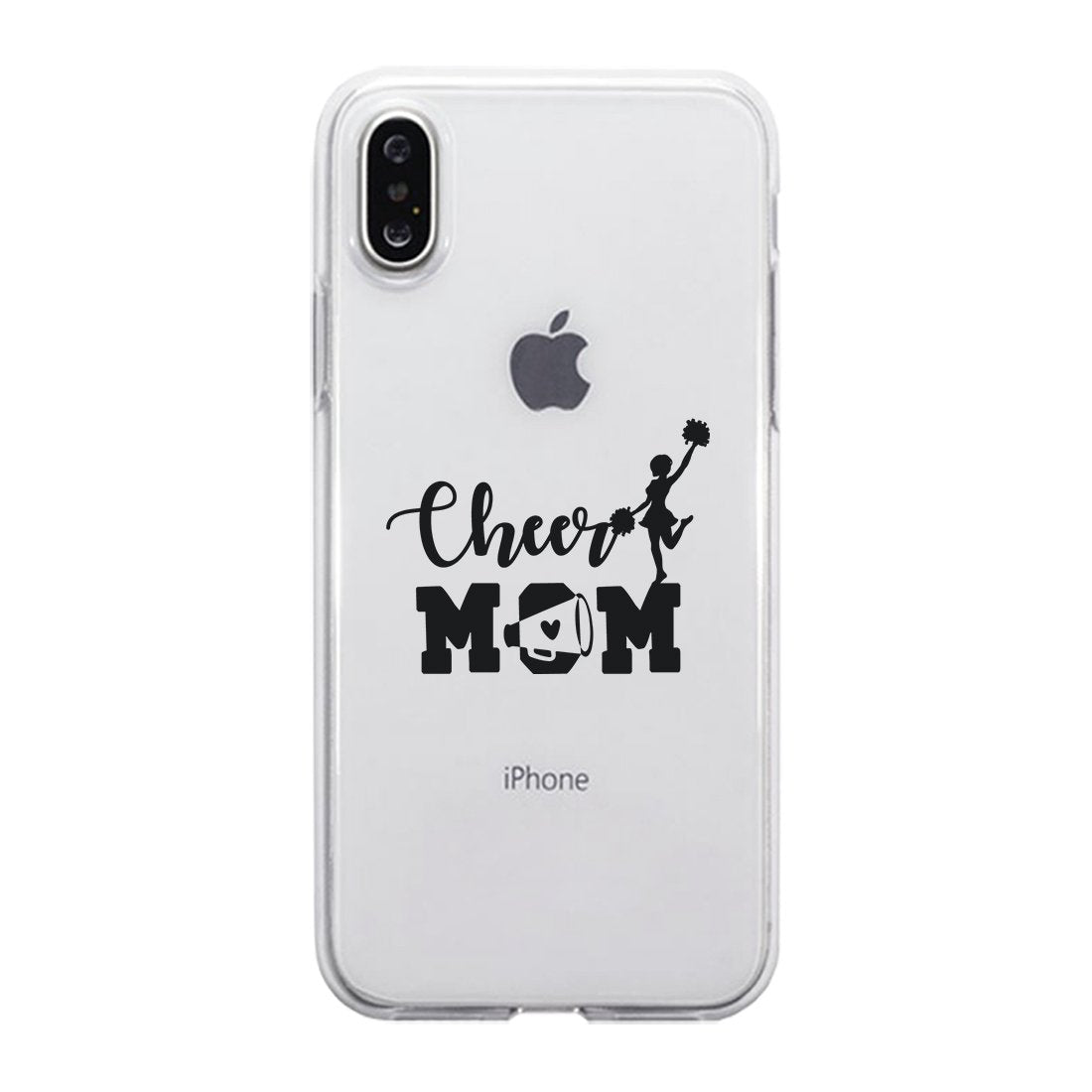 Cheer Mom Transparent Phone Cover Cute Mom Birthday Christmas Gift
