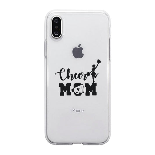 Cheer Mom Transparent Phone Cover Cute Mom Birthday Christmas Gift