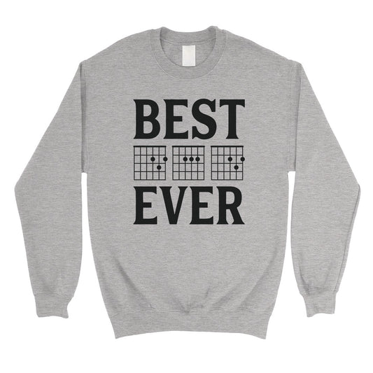 Best Dad Ever Guitar Chord Mens/Unisex Fleece Sweatshirt Creative