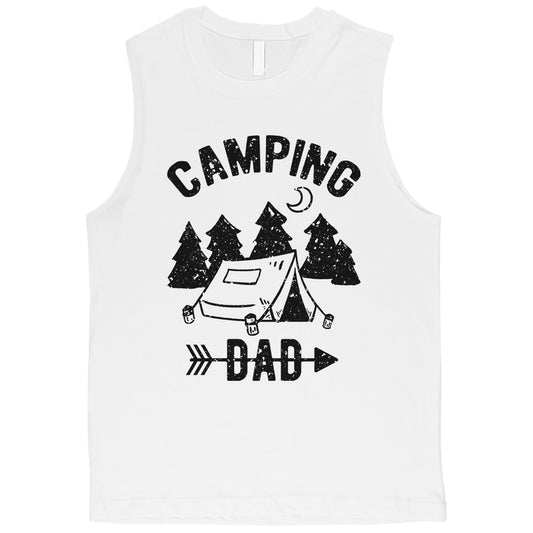 Camping Dad Mens Strong-Willed Great Honest Muscle Shirt Dad Gift