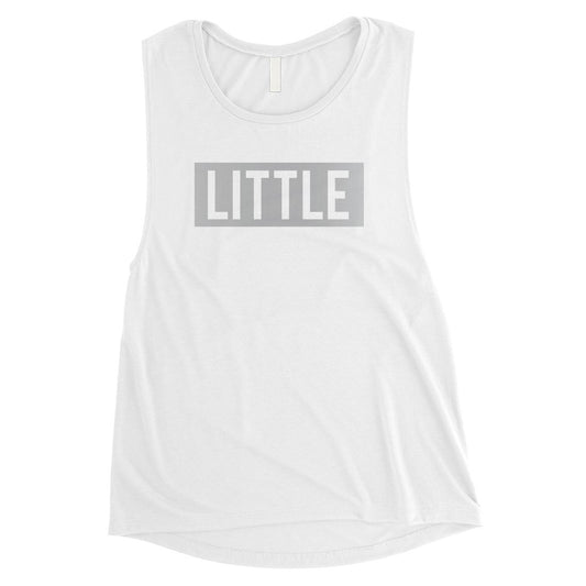 Big Little Boxed-SILVER Womens Muscle Tank Top Responsible Proud