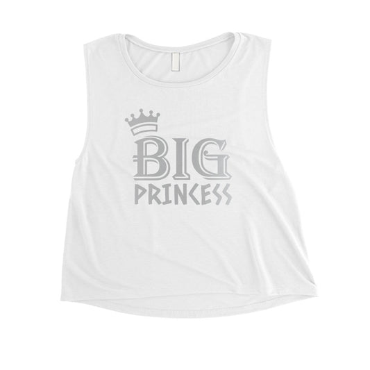 Big Little Leaf Wreath-SILVER Womens Crop Top Perfect Beloved Best