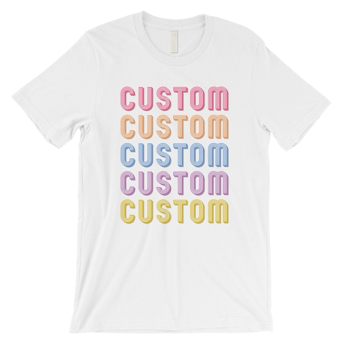 Colorful Multiline Text Charismatic Mens Personalized T-Shirt Gift