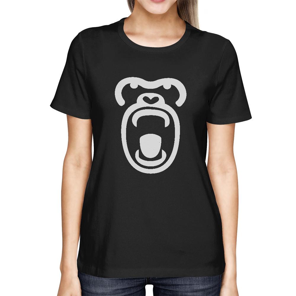 Gorilla Face Tshirt Halloween Tee Cute Ladies Shirt For Zoo