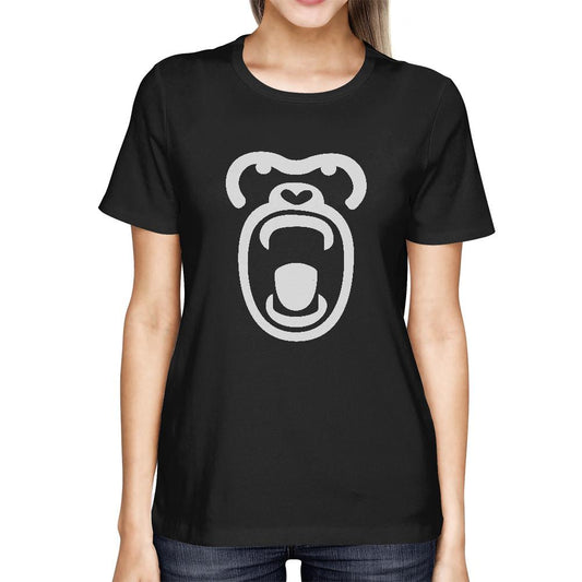 Gorilla Face Tshirt Halloween Tee Cute Ladies Shirt For Zoo