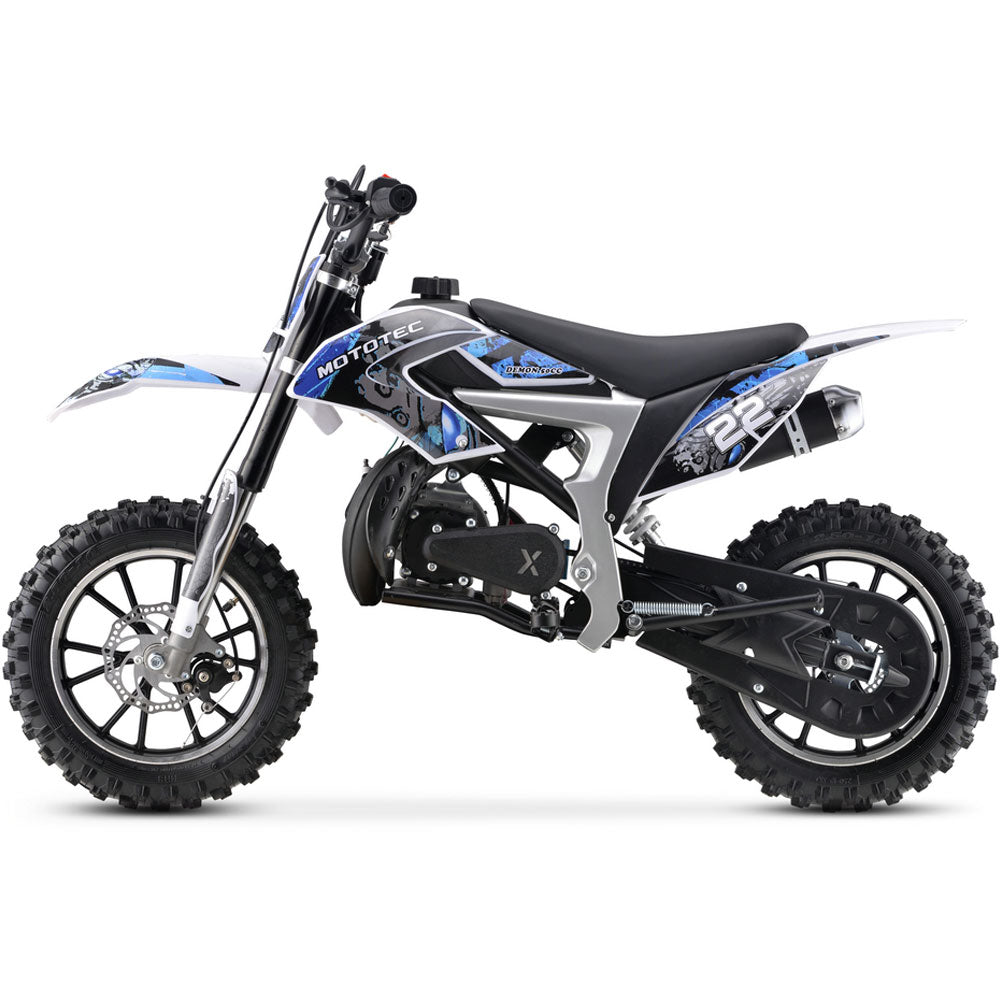 Demon Dirt Bike 50cc Blue