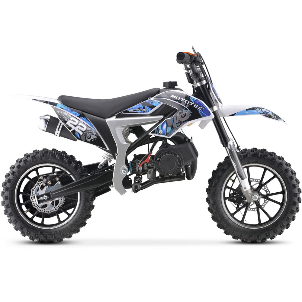 Demon Dirt Bike 50cc Blue