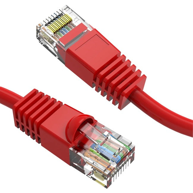 Axiom 15FT CAT6 550mhz Patch Cable Molded Boot (Red)